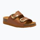 Női papucs Scholl Montery 2 Straps Ad Med cognac
