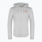 Férfi pulóver Diadora Hoodie FZ Essential Sport grigio medio chiaro melange