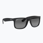 Napszemüveg Ray-Ban Justin Classic matt black gum/dark grey