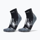 Férfi zokni UYN Trekking Approach Low Cut 2 pack black/grey