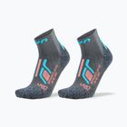 Női zokni UYN Trekking Approach Low Cut 2 pack grey/turquoise