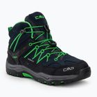 Gyerek trekking cipő CMP Rigel Mid blue/gecko