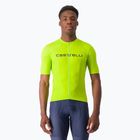 Férfi Castelli Prologo Lite electric lime/ mélyzöld kerékpáros mez