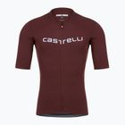 Férfi Castelli Prologo Lite mély bordó/ezüst szürke kerékpáros mez