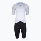Női kerékpáros overall Castelli Free Sanremo 3 SS in white/black