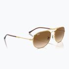 Napszemüveg Ray-Ban Bain Bridge arista gold/clear brown