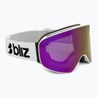 Síszemüveg Bliz Flow matte white/smoke/pink