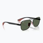 Napszemüveg Ray-Ban Rb8336M Scuderia matt black/dark green