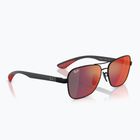 Napszemüveg Ray-Ban Rb8336M Scuderia matt black/dark grey mirror blue/red