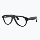 Kamerás szemüveg Ray-Ban Meta Aviator shiny black/trs g. green