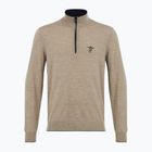 Férfi pulóver Aeronautica Militare 1/2 Zip sand melange