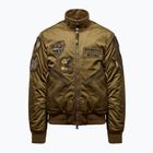 Férfi kabát Kurtka Aeronautica Militare 262AB3077UCT04361 Bomber fern green