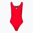 Női egyrészes fürdőruha EA7 Emporio Armani Water Sports BW Tape rosso