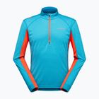 Férfi pulóver La Sportiva Swift Longsleeve tropic blue/ cherry tomato