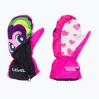 Gyermek snowboard kesztyű Level Lucky Mitt rózsaszín 4146