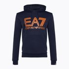 Férfi pulóver EA7 Emporio Armani Train Logo Series Oversize Logo Hoodie Coft navy blue