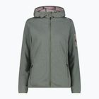 Női CMP Zip Hood trekking pulóver szalvia/jade