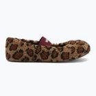Női papucsok Moon Boot Fleece Ballerina Leopard cognac/cocoa