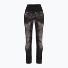 Női trekking nadrág Crazy Wonder Magic print farmer fekete