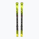 Gyermek lesiklás síléc Völkl Racetiger Junior Pro + 7.0 VMotion Jr flo sárga/fekete