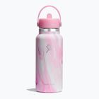 Hydro Flask Wide Flex Straw Cap Jelly 945 ml-es rózsaszínű, pörgős termikus palack