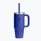 Bögre Hydro Flask Travel Tumbler Clear Lid 710 ml capri blue