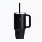 Termoszbögre Hydro Flask Travel Tumbler Clear Lid black