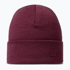 Téli sapka BUFF Heavyweight Merino Wool egyszínű tibeti vörös