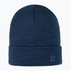 BUFF Heavyweight Merino Wool téli sapka egyszínű éjszakai kék