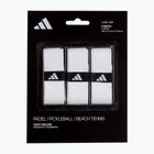 Overgrip-ek padel ütőkhöz adidas Padel Overgrip Set 3 pcs. white