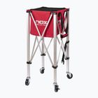 Labda kosár Nox Foldable Balls Basket With Wheels Red