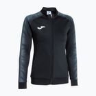 Női futó pulóver Joma Elite XI Full Zip fekete/antracit