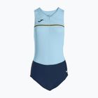 Női triatlon fürdőruha Joma Record III Bodysuit égszínkék-sárga