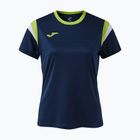 Női teniszpóló Joma Terra dark navy/lime
