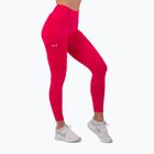 Női edző leggings NEBBIA Active High-Waist Smart Pocket rózsaszín edző leggings