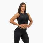 Női sport top NEBBIA Mesh Intense black/gold