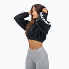 Női pulóver NEBBIA Crop Hoodie Iconic black