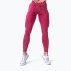Női edző leggings NEBBIA mosott magas derekú Legacy piros
