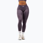 Női edzőleggingsek NEBBIA Flow Seamless Maximum Push-Up dark grey
