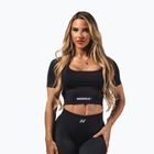 Női edzőtop  NEBBIA Flow Seamless black