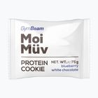 Fehérjes süti GymBeam MoiMüv 75 g blueberry/white chocolate