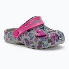 Coqui Little Frog mid.grey/fuchsia love/amulet gyermek szandálok
