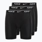 Férfi Nike Everyday Cotton Stretch Boxer Brief 3Pk MP1 fekete