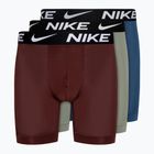 Férfi boxeralsó Nike Dri-Fit Essential Micro Boxer Brief 3 darab grey/court blue/dark red