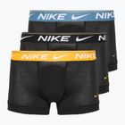 Férfi boxeralsó Nike Dri-FIT Ultra Comfort Trunk 3 pár fekete arany/zivatar/fekete