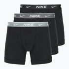 Férfi Nike Everyday Cotton Stretch boxeralsó 3 pár bi/vasszürke/tiszta szürke magas fényű texturált wb