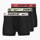 Férfi Nike Dri-Fit Essential Micro Boxer Brief 3 pár blk mosott korall/olive aura/abrtract blue edge wb