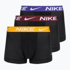 Férfi boxeralsó Nike Dri-Fit Essential Micro Trunk 3 pár fekete egyetemi arany/mély éjszaka/sötét csapat vörös wb