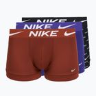 Férfi boxer nadrág Nike Dri-Fit Essential 3 pairs black nike print/mars stone/deep night