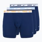 Férfi boxer nadrág Nike Essential Cotton Stretch 3 pairs blue graphite